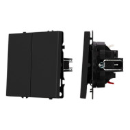 Механизм выключателя двухклавишный перекрёстный Arlight SWT-NOBE-MKX2-SFPL-BK (230V, 10A) (Черный оникс) 061790 Механизм выключателя двухклавишный перекрёстный Arlight SWT-NOBE-MKX2-SFPL-BK (230V, 10A) (Черный оникс) 061790