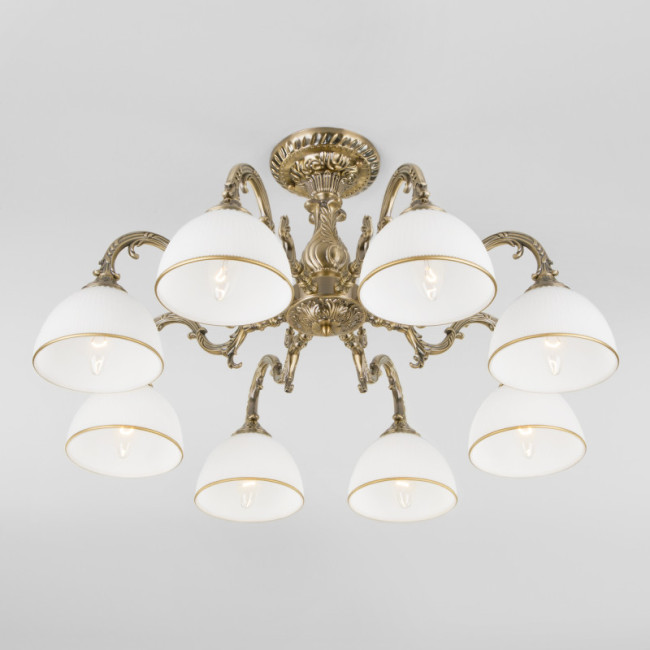 Люстра на штанге Eurosvet 60106/8 античная бронза