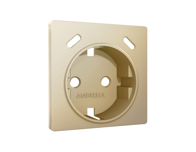 Лицевая панель Alfa (Шампань) для электрической розетки с/з со шторками 2USB C+C Quant Ambrella Volt AP6105 Лицевая панель Alfa (Шампань) для электрической розетки с/з со шторками 2USB C+C Quant Ambrella Volt AP6105