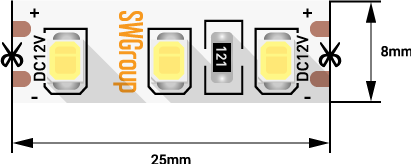 Светодиодная лента SWG SWG2120-12-12-NW-M 009236 Светодиодная лента SWG SWG2120-12-12-NW-M 009236