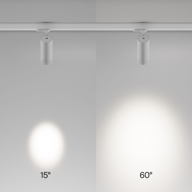 Трековый трехфазный светильник Maytoni Focus Zoom TR198-3-20W4K-Z-W Трековый трехфазный светильник Maytoni Focus Zoom TR198-3-20W4K-Z-W