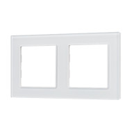 Рамка двухместная Arlight FRM-GLARE-GS-2-WH 043796 Рамка двухместная Arlight FRM-GLARE-GS-2-WH 043796