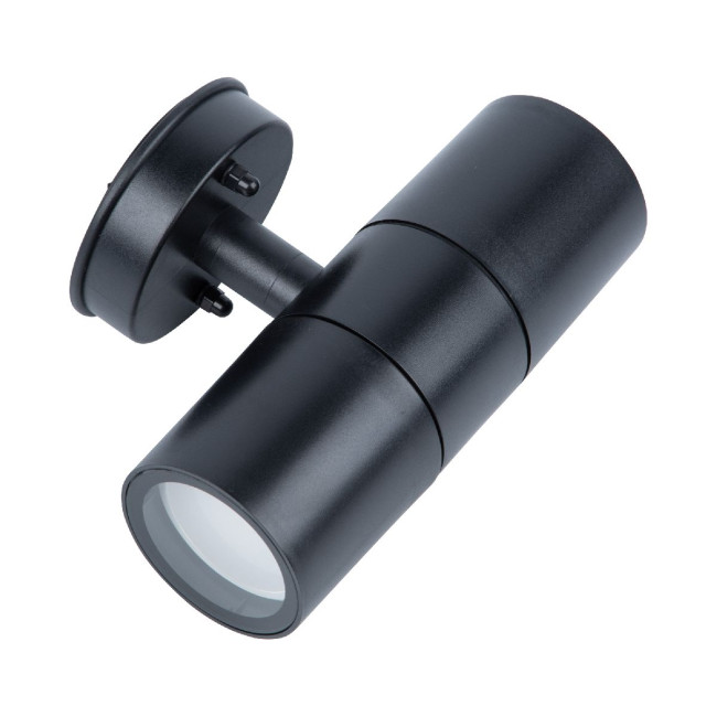 Уличный настенный светильник Uniel UUL-S22D-2x7W/GU10 IP65 BLACK UL-00011270