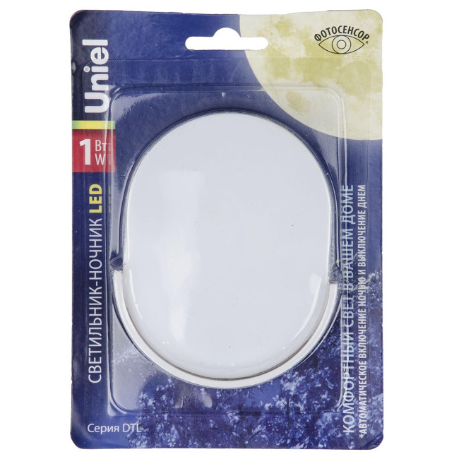 Светильник-ночник Uniel DTL-316 Овал/White/Sensor UL-00007054 Светильник-ночник Uniel DTL-316 Овал/White/Sensor UL-00007054