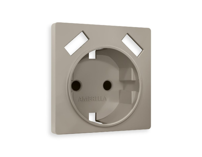 Лицевая панель для розетки с/з со шторками 2USB A+A Ambrella Volt Alfa AP3690 Лицевая панель для розетки с/з со шторками 2USB A+A Ambrella Volt Alfa AP3690
