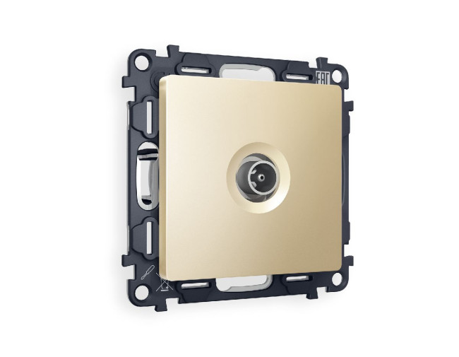 Комплект механизма TV розетки оконечной 50-870 MHz 1dB Ambrella Volt Alfa MA613010 Комплект механизма TV розетки оконечной 50-870 MHz 1dB Ambrella Volt Alfa MA613010