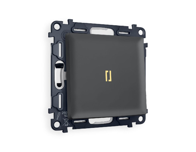 Комплект механизма 1-кл выключателя с подсветкой Ambrella Volt Alfa MA902010