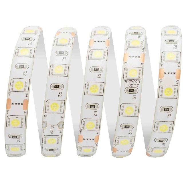 Светодиодная лента Apeyron 12В СТ 14,4Вт/м smd5050 60д/м IP65 700Лм/м 5м 6500К 00-10 Светодиодная лента Apeyron 12В СТ 14,4Вт/м smd5050 60д/м IP65 700Лм/м 5м 6500К 00-10