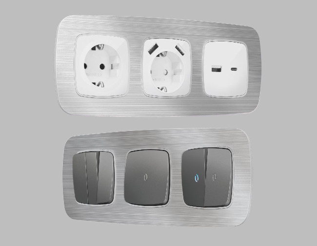 Рамка четырехместная Ambrella Volt Radian OF580104 Рамка четырехместная Ambrella Volt Radian OF580104