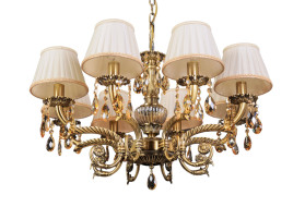 Подвесная люстра Abrasax Sylvia L.8110-8BR CRISTAL-SHADE Подвесная люстра Abrasax Sylvia L.8110-8BR CRISTAL-SHADE