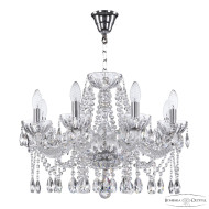 Подвесная люстра Bohemia Ivele Crystal 5413/8/200 Ni Clear/M-1H Подвесная люстра Bohemia Ivele Crystal 5413/8/200 Ni Clear/M-1H
