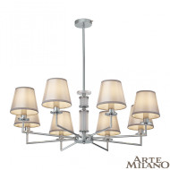 Люстра на штанге Arte Milano 344401/8 CR Люстра на штанге Arte Milano 344401/8 CR