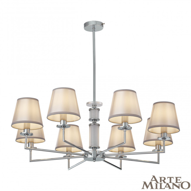 Люстра на штанге Arte Milano 344401/8 CR Люстра на штанге Arte Milano 344401/8 CR