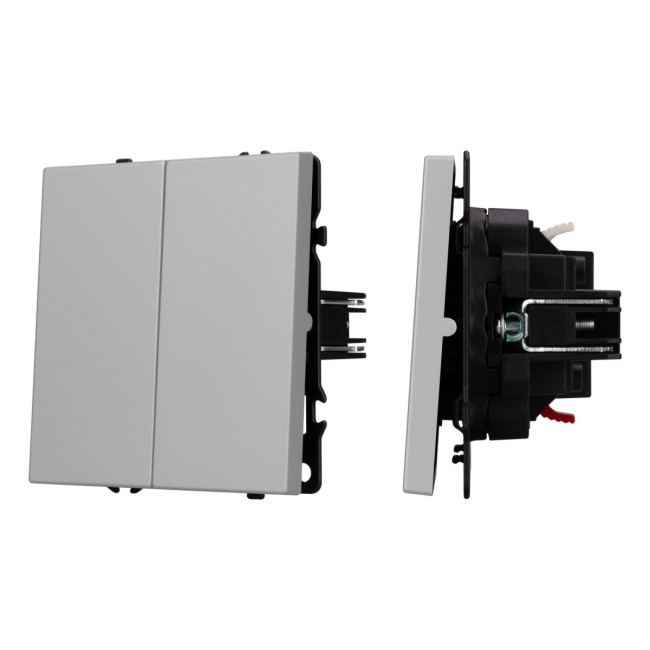 Механизм выключателя двухклавишный проходной Arlight SWT-NOBE-MKP2-SFPL-IS (230V, 10A) 059423 Механизм выключателя двухклавишный проходной Arlight SWT-NOBE-MKP2-SFPL-IS (230V, 10A) 059423