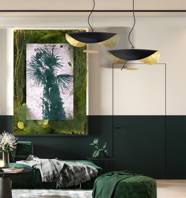 Подвесной светильник 8821P/S black/gold