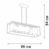 Потолочная люстра Vitaluce V5402-1/4PL Потолочная люстра Vitaluce V5402-1/4PL