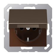 Розетка Schuko с крышкой и шторками Jung A1520BFKIKLMO