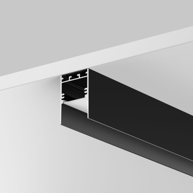 Алюминиевый профиль накладной-подвесной 35x51 Maytoni Led Strip ALM-3551-B-2M 633011 Алюминиевый профиль накладной-подвесной 35x51 Maytoni Led Strip ALM-3551-B-2M 633011