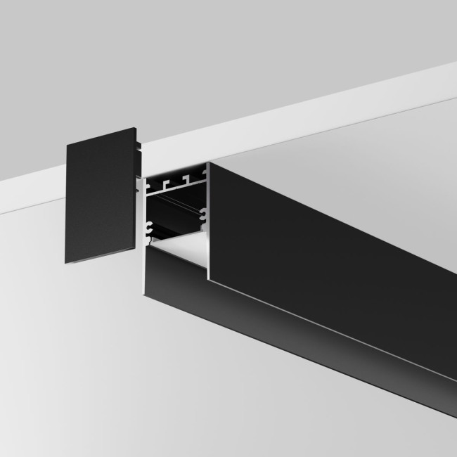 Алюминиевый профиль накладной-подвесной 35x51 Maytoni Led Strip ALM-3551-B-2M 633011 Алюминиевый профиль накладной-подвесной 35x51 Maytoni Led Strip ALM-3551-B-2M 633011