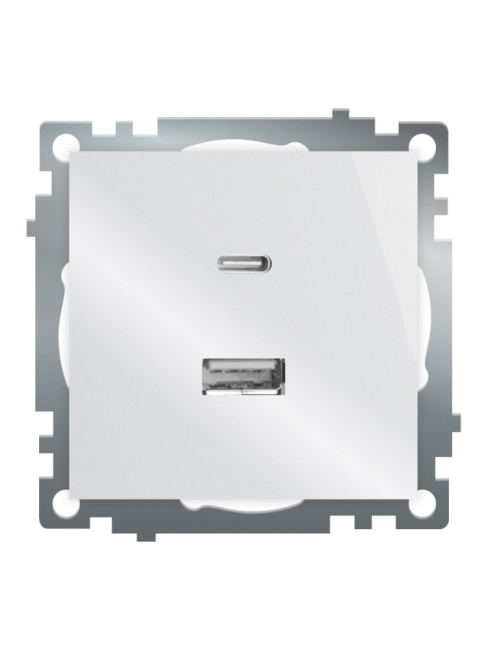 Розетка 2-местная USB + type C Stekker Катрин GLS10-7116-01 50051 Розетка 2-местная USB + type C Stekker Катрин GLS10-7116-01 50051