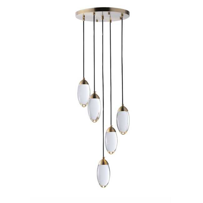 Каскадная люстра DeLight Collection Celestial MT8848-5H brass Каскадная люстра DeLight Collection Celestial MT8848-5H brass