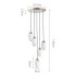 Каскадная люстра DeLight Collection Celestial MT8848-5H brass Каскадная люстра DeLight Collection Celestial MT8848-5H brass