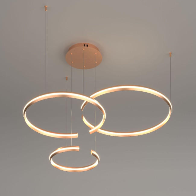 Подвесная люстра Eurosvet Gap 90180/3 золото a045426