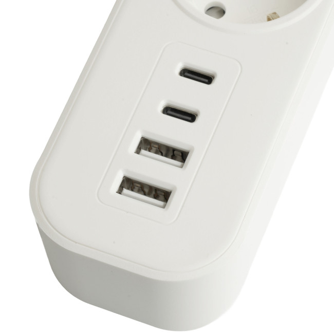 Сетевой фильтр 5-местный с/з и 2 USB-A+2 Type-C 4 Stekker Nova HM21-51-05 50104 Сетевой фильтр 5-местный с/з и 2 USB-A+2 Type-C 4 Stekker Nova HM21-51-05 50104