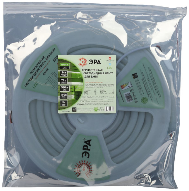 Светодиодная лента Эра LS2835-9,6-120-24-G-IP68-3 year-5m Б0062354