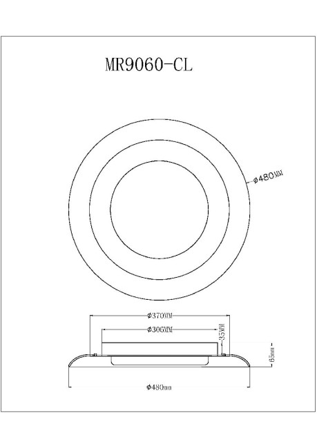 Потолочный светильник Myfar Naiad MR9060-CL Потолочный светильник Myfar Naiad MR9060-CL