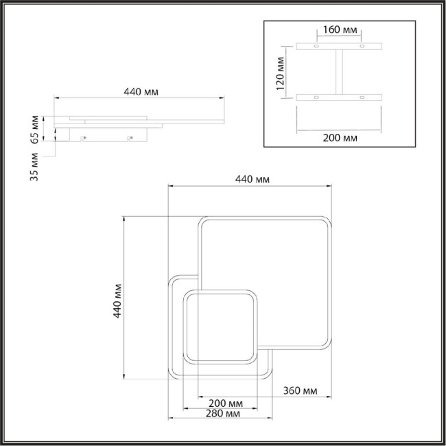 Потолочный светильник Sonex Pine 7737/60L Потолочный светильник Sonex Pine 7737/60L