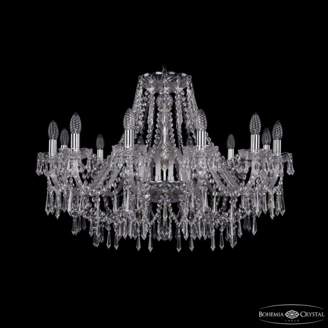Подвесная люстра Bohemia Ivele Crystal 1403/12/300 Ni Подвесная люстра Bohemia Ivele Crystal 1403/12/300 Ni