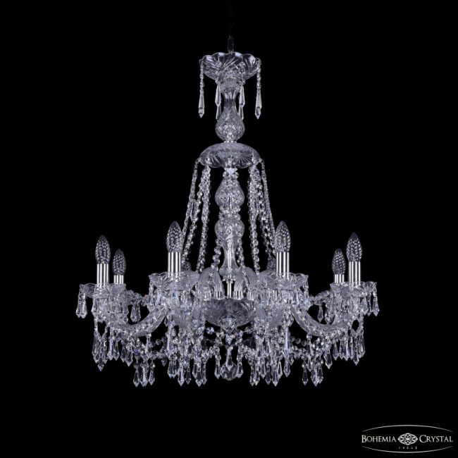 Подвесная люстра Bohemia Ivele Crystal 1403/8/240/XL-75 Ni