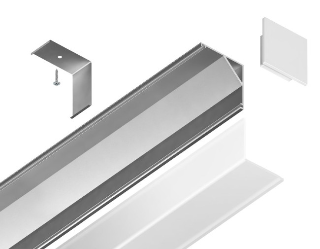 Алюминиевый угловой профиль Ambrella Light Alum Profile GP2150AL Алюминиевый угловой профиль Ambrella Light Alum Profile GP2150AL