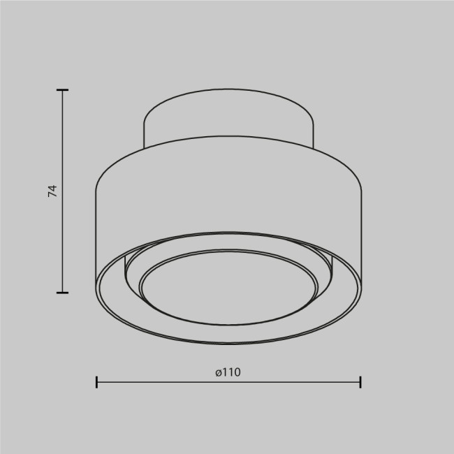 Потолочный светильник Maytoni Technical Ceiling Space C092CL-GX53-W Потолочный светильник Maytoni Technical Ceiling Space C092CL-GX53-W