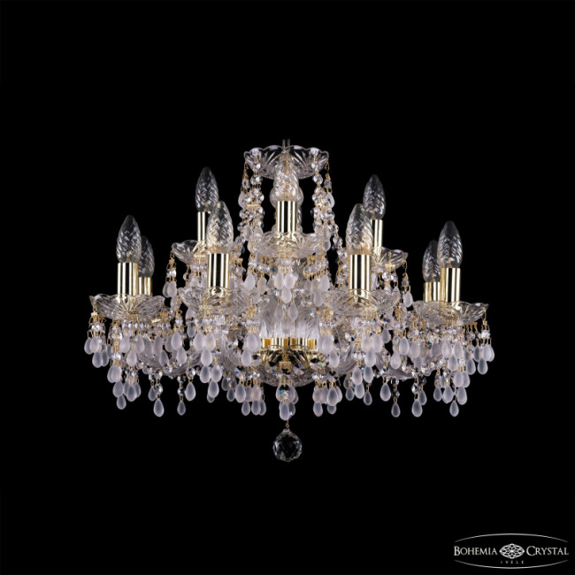Подвесная люстра Bohemia Ivele Crystal 1410/8+4/195 G V0300