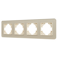Рамка на 4 поста стеклянная Arlight FRM-OMALI-GS-4-GD 049703