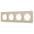 Рамка на 4 поста стеклянная Arlight FRM-OMALI-GS-4-GD 049703
