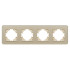 Рамка на 4 поста стеклянная Arlight FRM-OMALI-GS-4-GD 049703
