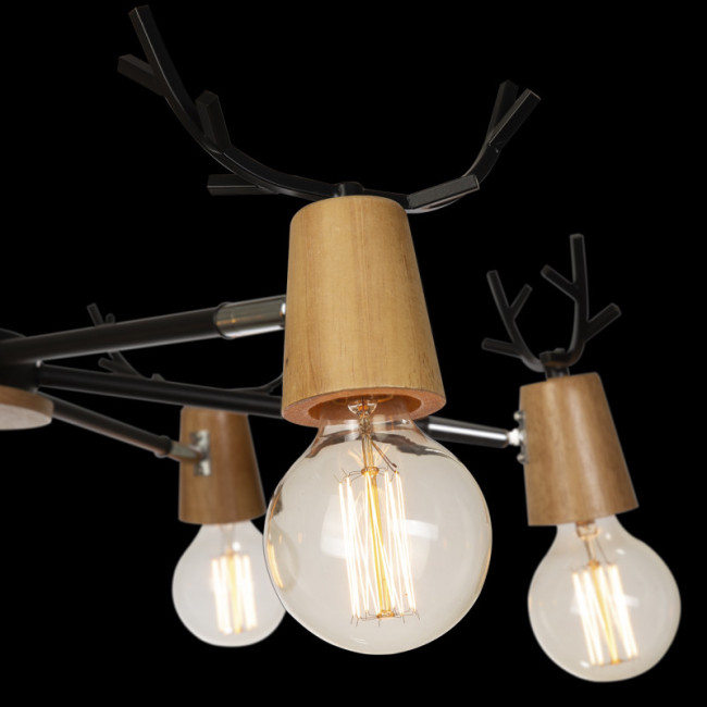 Люстра на штанге Loft IT Sven 10024/6 Black Люстра на штанге Loft IT Sven 10024/6 Black