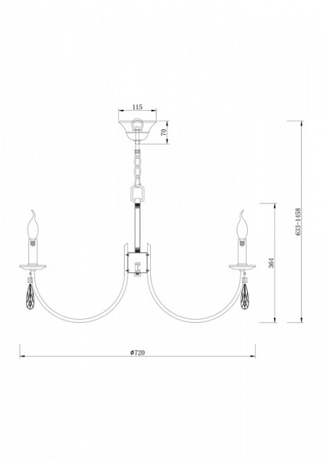 Подвесная люстра Freya Forte FR1006PL-08N Подвесная люстра Freya Forte FR1006PL-08N