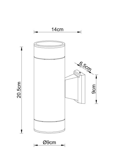 Уличный настенный светильник Arte Lamp Piautos A1913AL-2BK Уличный настенный светильник Arte Lamp Piautos A1913AL-2BK