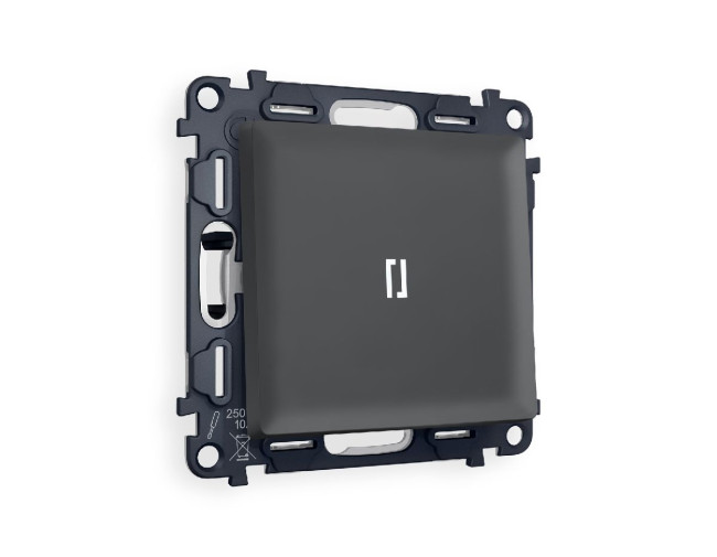 Комплект механизма 1-кл выключателя с подсветкой Ambrella Volt Alfa MA902015