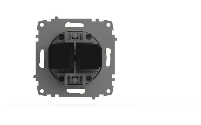 Розетка компьютерная двухместная (Cat 6) ELBI Zena Vega 609-012500-248 Розетка компьютерная двухместная (Cat 6) ELBI Zena Vega 609-012500-248