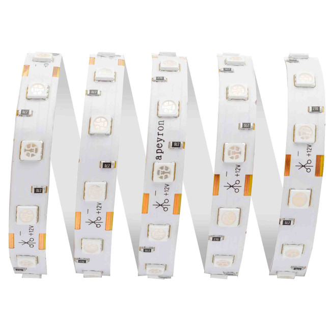 Светодиодная лента Apeyron 12В СТ 14,4Вт/м smd5050 60д/м IP20 5м зеленая 00-49 Светодиодная лента Apeyron 12В СТ 14,4Вт/м smd5050 60д/м IP20 5м зеленая 00-49