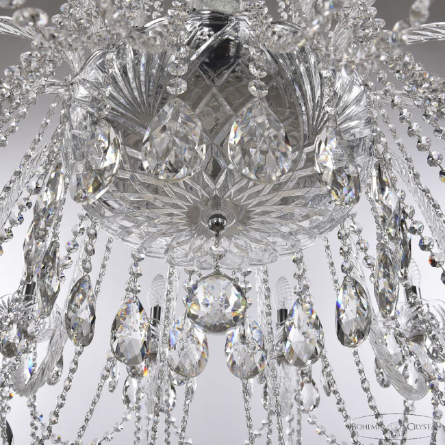 Подвесная люстра Bohemia Ivele Crystal 1402/16/400 Ni Подвесная люстра Bohemia Ivele Crystal 1402/16/400 Ni