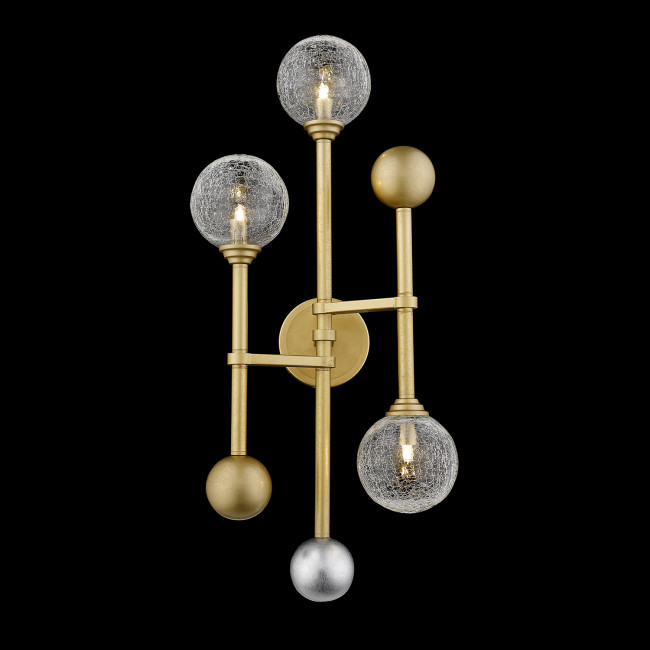 Настенный светильник Delight Collection Fluxus W68084-3 gold Настенный светильник Delight Collection Fluxus W68084-3 gold