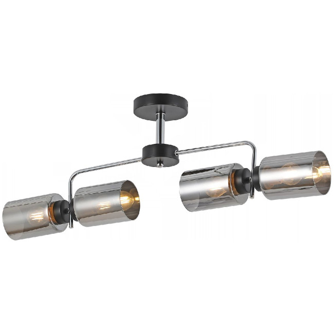 Люстра на штанге Illumico IL8249-4COU-79 BK CR Люстра на штанге Illumico IL8249-4COU-79 BK CR