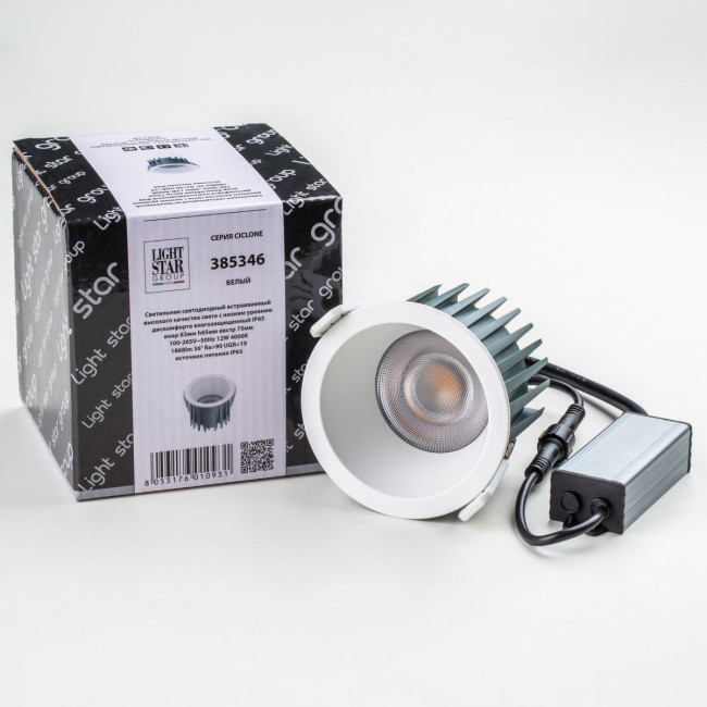 Встраиваемый светильник Lightstar Ciclone 385346 Встраиваемый светильник Lightstar Ciclone 385346