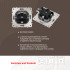 Розетка круглая с/з и шторками и рамкой Arte Milano SET08-1-40-1 silver Розетка круглая с/з и шторками и рамкой Arte Milano SET08-1-40-1 silver